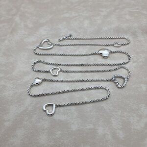 DAVID YURMAN Sterling Silver Heart Quatrefoil Chain Necklace